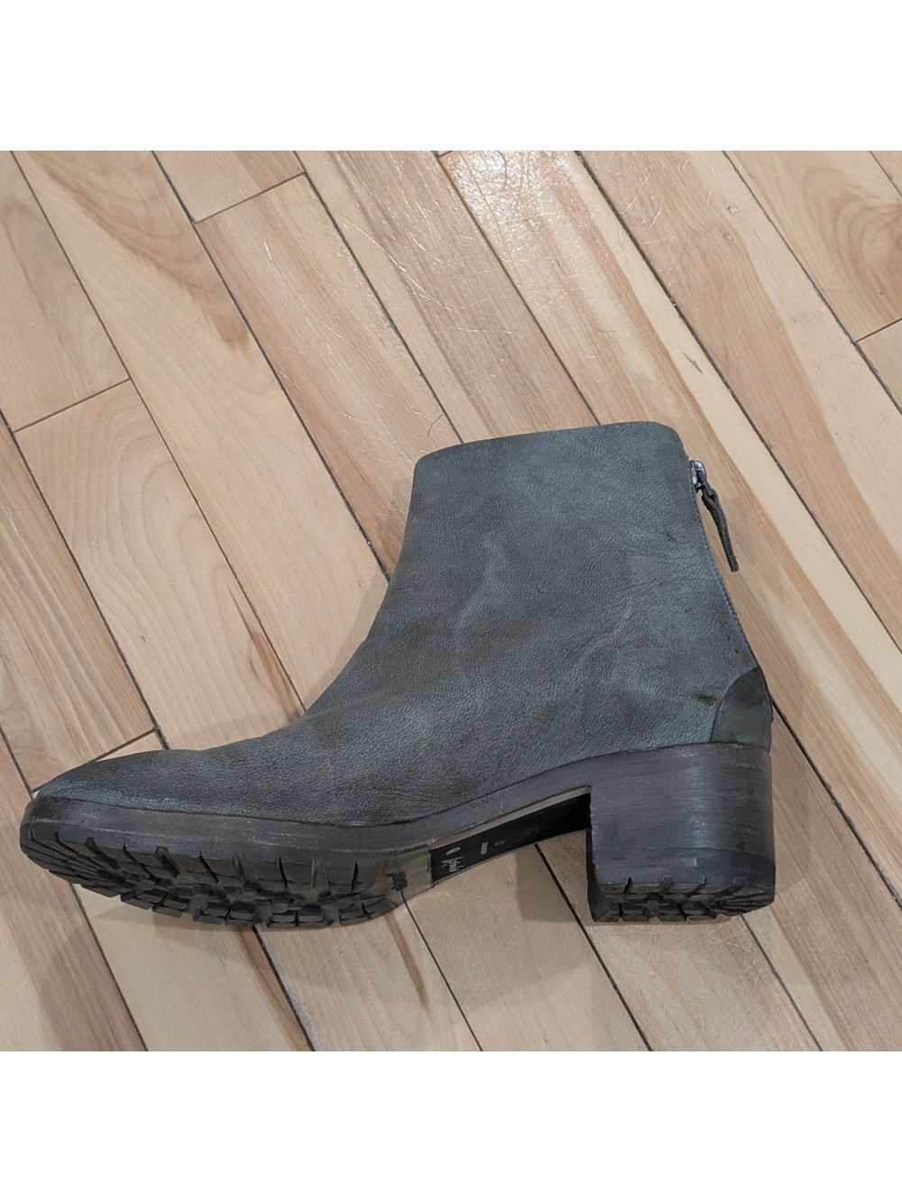 Marsèll | Listo Block-Heel Back-Zip Ankle Boots In Grey - Picture 4 of 16
